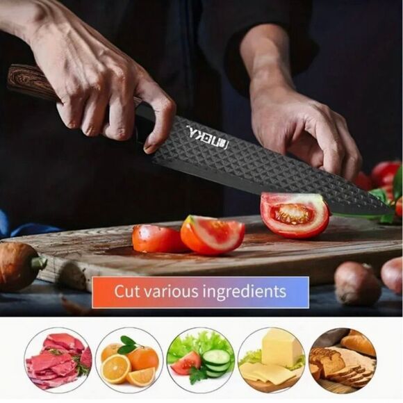 Professional 6 Piece Kitchen Knife Gift Box Set High Carbon Stainless Steel New - Picture 5 of 6